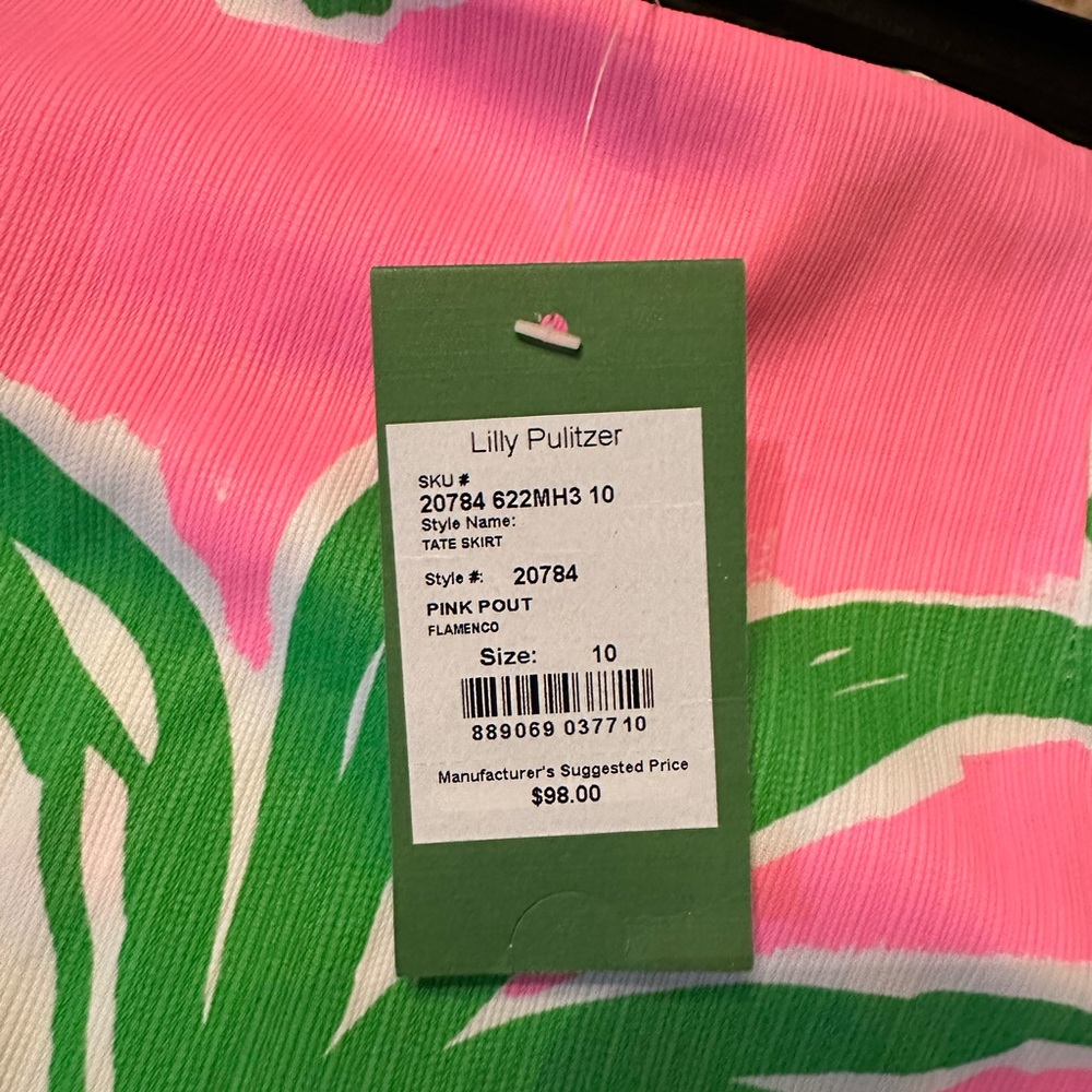 Lilly Pulitzer Pink Pout Flamenco Tate Skirt - Picture 3 of 4